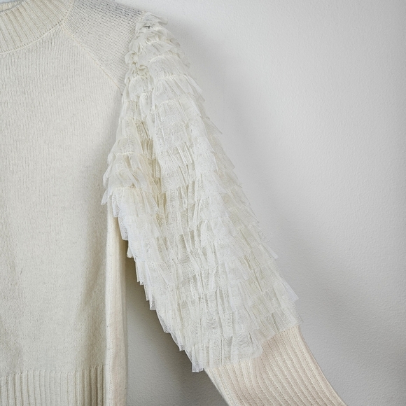 SEA NEW YORK Novia Princess Wool Sweater Size XS Cream - Picture 6 of 10